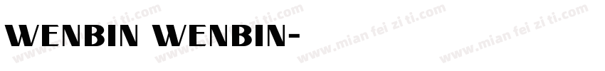 wenbin wenbin字体转换